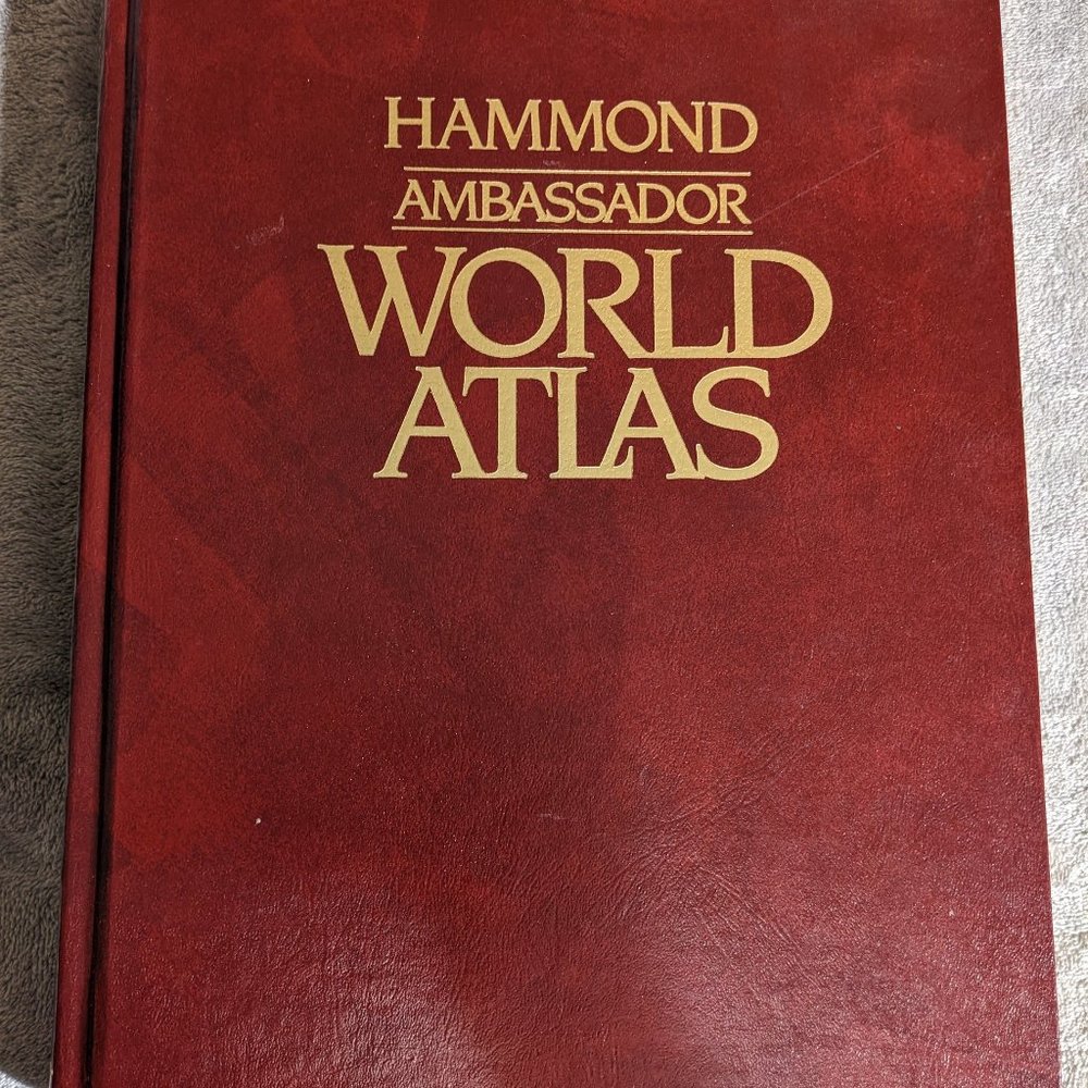 1988 HAMMOND AMBASSADOR WORLD ATLAS - Beautiful Maps & Photo's